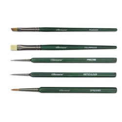 Set professionnel pour modélisme de 5 pinceaux Léonard