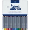 Boîte métal crayons de couleur aquarellables Goldfaber Aqua