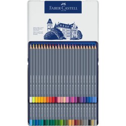 Boîte métal crayons de couleur aquarellables Goldfaber Aqua