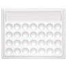 Palette rectangle imitation porcelaine 28 trous