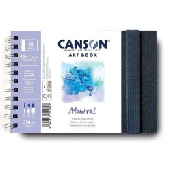 Carnet aquarelle Montval Art Book 300 g/m², 24 fls spiralées
