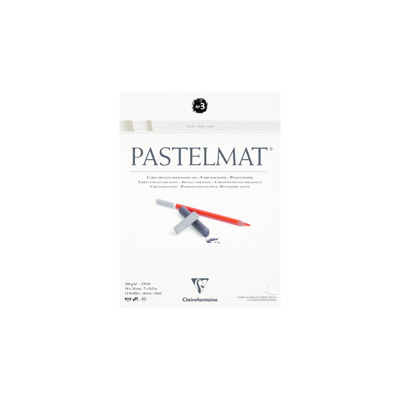 Bloc papier Pastelmat 360 g/m², assortiment n°3