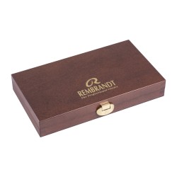 Coffret bois Traditional aquarelle Rembrandt 24 demi-godets