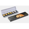 Boîte métal de 6 couleurs aquarelle Finetec