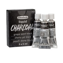 Set de fusains liquides assortis 3x 5 ml