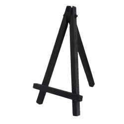 Mini-chevalet noir pour présentation - 12 cm