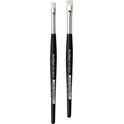 Pinceau plat Dry Brush, série 140 en fibre synthétique
