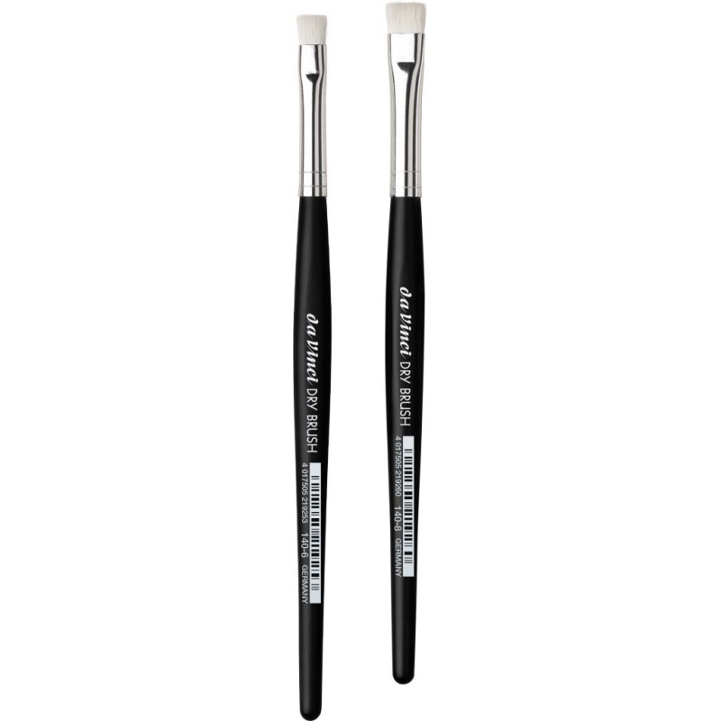 Pinceau plat Dry Brush, série 140 en fibre synthétique