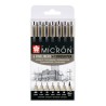 Set 6 feutres Pigma Micron Sakura +1 brush OFFERT