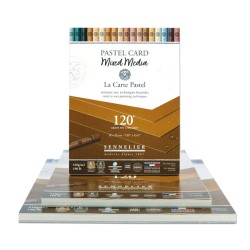 Bloc Pastel Card Mixed Media 410 g/m², 12 fls collées petit côté