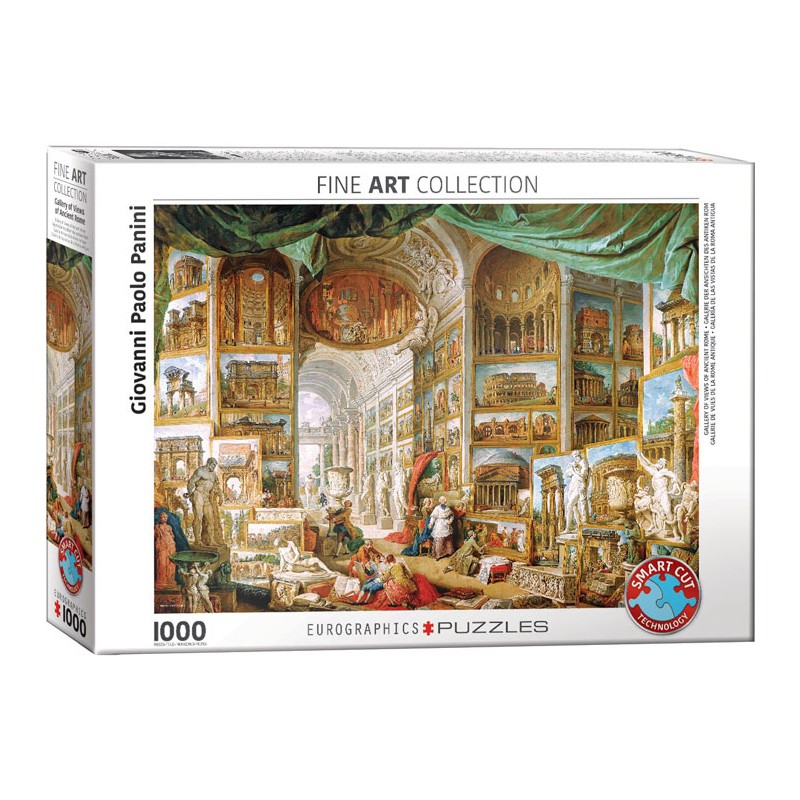 Puzzle 1000 pièces - Galerie de vues de la Rome antique, Giovanni Paolo Panini
