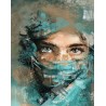 Peinture par numéros sur chassis 40x50cm - Regard envoutant