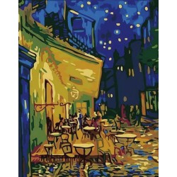 Peinture par numéros sur chassis 40x50cm - Van Gogh café