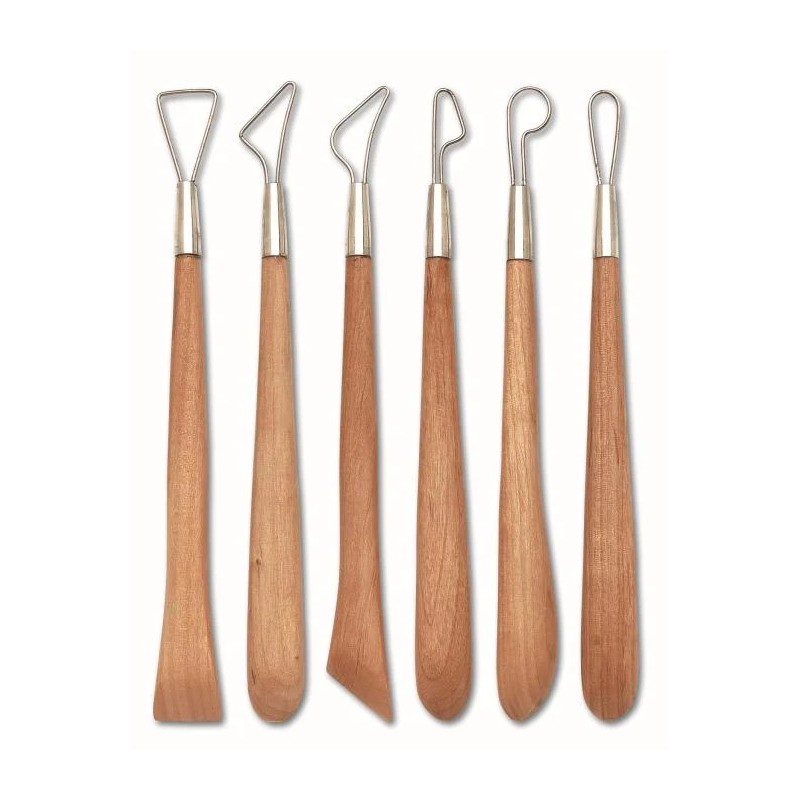 Set de 6 mirette-ébauchoirs pour modelage