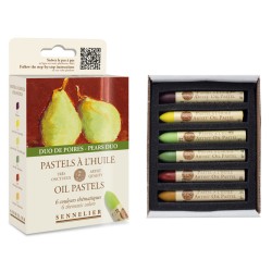 Boite de 6 pastels à l'huile Sennelier