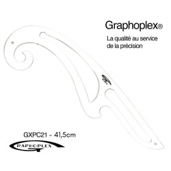 Courbe ou perroquet en Altuglas Graphoplex 41.5 cm