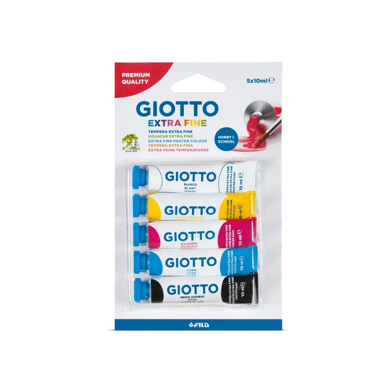 Gouache extra-fine Giotto, étui 5x10ml