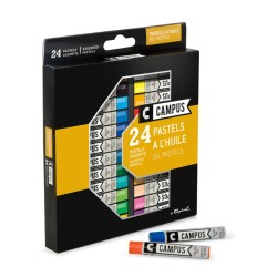 Boîte carton de pastels à l'huile Campus
