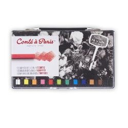 Boîte de craies pastel sec carré Conté à Paris