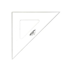 Equerre non graduée en plexiglas 45°