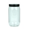 Pot cylindrique vide en plastique