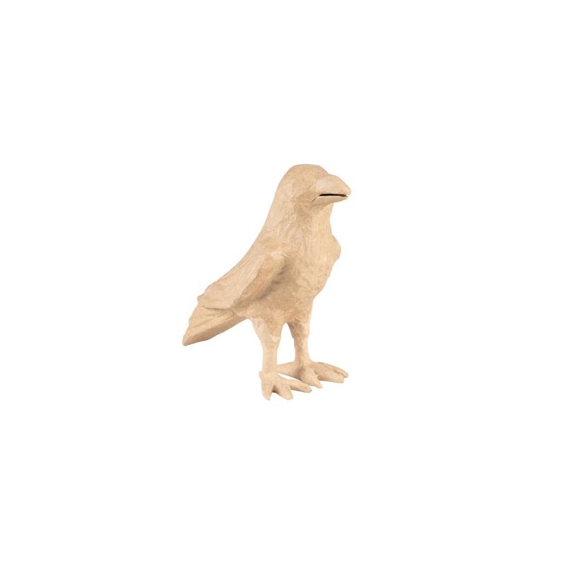 Corbeau en papier maché 30x12x22,5 cm