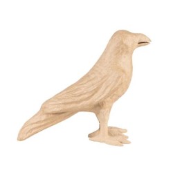 Corbeau en papier maché 30x12x22,5 cm