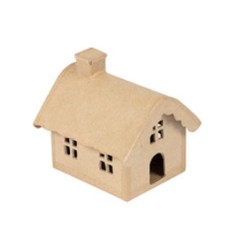 Maison basse en papier maché