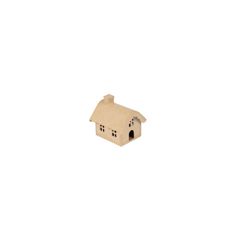 Maison basse en papier maché
