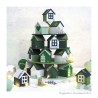 Calendrier de l'Avent Petites maisons - 35x40 cm