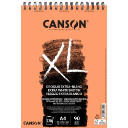 Bloc croquis XL Extra-Blanc 90 g/m² Canson à spirales