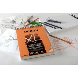 Bloc croquis XL Extra-Blanc 90 g/m² Canson à spirales