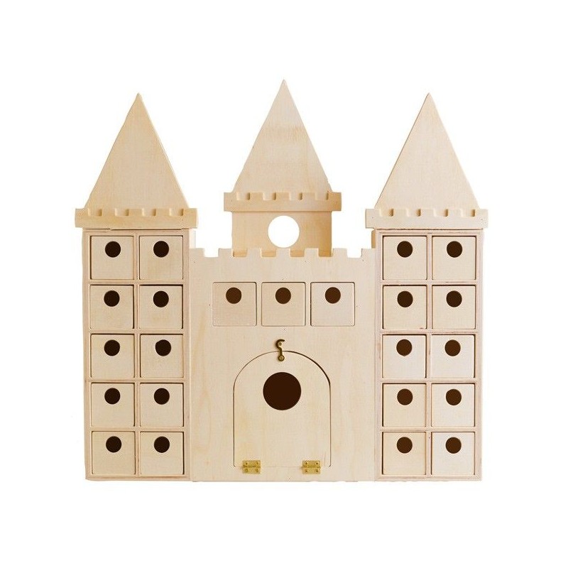 Calendrier de l'Avent Château fort - 34,5x47x5 cm