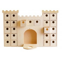 Calendrier de l'Avent Château fort - 34,5x47x5 cm