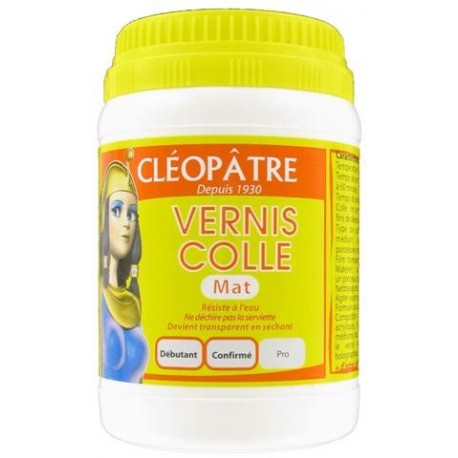 Vernis-colle mat Cléopâtre, vernis-colle serviettes papier Décopatch