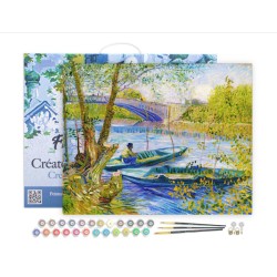 Peinture par numéros La pêche au printemps, Van Gogh sur châssis 40x50 cm