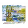 Peinture par numéros La pêche au printemps, Van Gogh sur châssis 40x50 cm