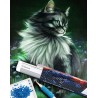Broderie diamant 40x50cm sur toile roulée - Joli Chat