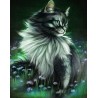 Broderie diamant 40x50cm sur toile roulée - Joli Chat