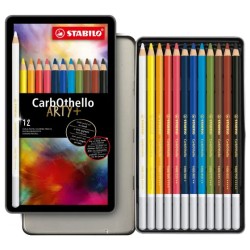 Boîte métal de crayons pastel Carbothello