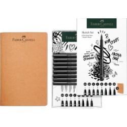 Set Sketch de 8 feutres Pitt Artist Pen + Sketchbook