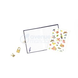 Journal intime 10,5x14cm x120fls - Oiseaux et fleurs
