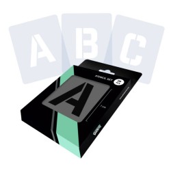 Set de pochoirs Alphabet San Serif Modern x26 lettres