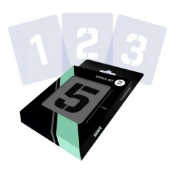 Set de pochoirs Chiffres San Serif Modern x26 pcs