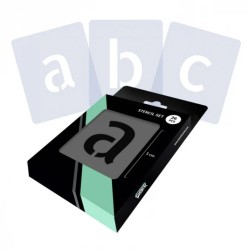Set de pochoirs alphabet Minuscules x26 lettres