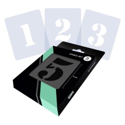 Set de pochoirs chiffres Serif Industrial x26 pcs