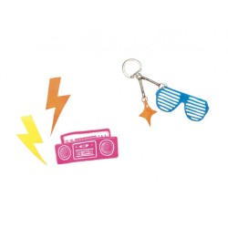 Plastique dingue couleurs néons 26x20cm x4fls