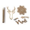 Kit Plastique dingue Décos de Noël pailletées prédécoupées