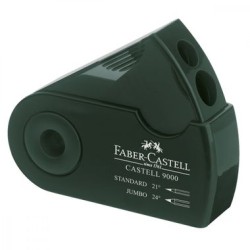 Taille-crayons réservoir à double lames titane Castell 9000