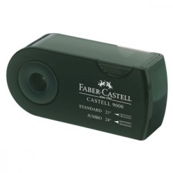 Taille-crayons réservoir à double lames titane Castell 9000
